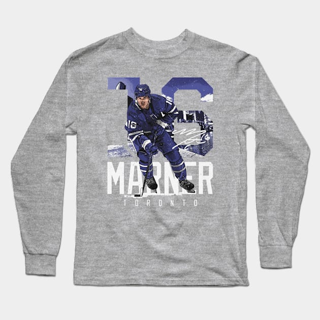 Mitch Marner Toronto Landmark Long Sleeve T-Shirt by lavonneroberson